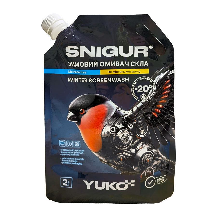 Рідина для омивання скла YUKO SNIGUR -20 дой-пак 2,0л ПЕ